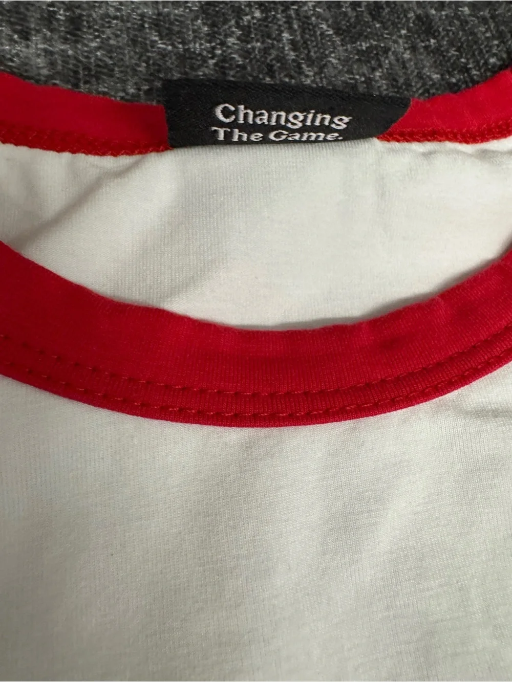 Hype Kids Raglan Tee - Red & White Tampa Script